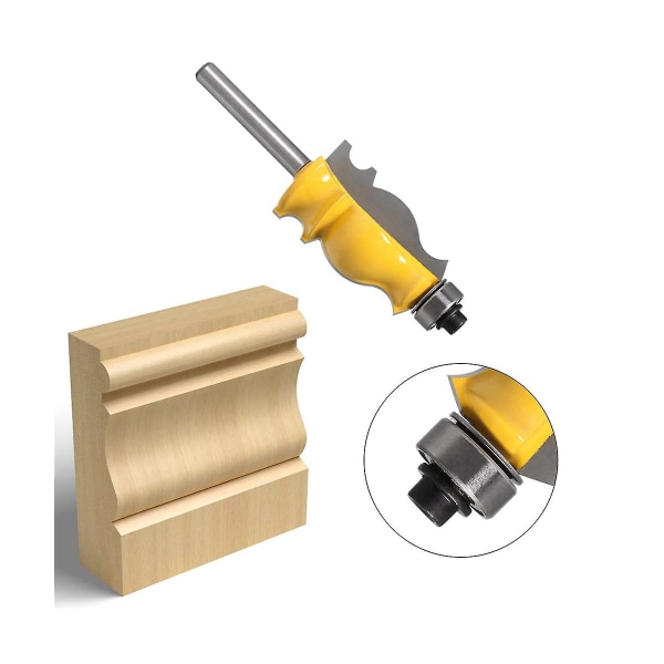Hårdmetallformningsverktyg för konstruktion 1st verktyg för trimning av trä med 8 mm power för woo gul