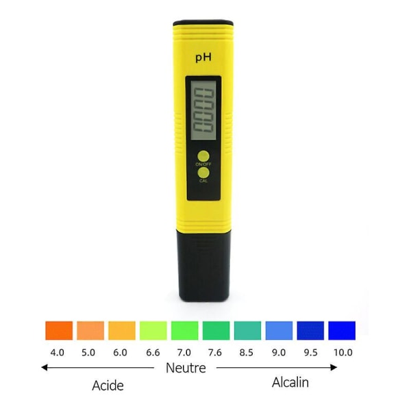 Msbd Digital Ph Meters Ph Meter Precision 0,01 Ph 0-60 Celsius -14 Ph Food Brewing Water Mätområde gul