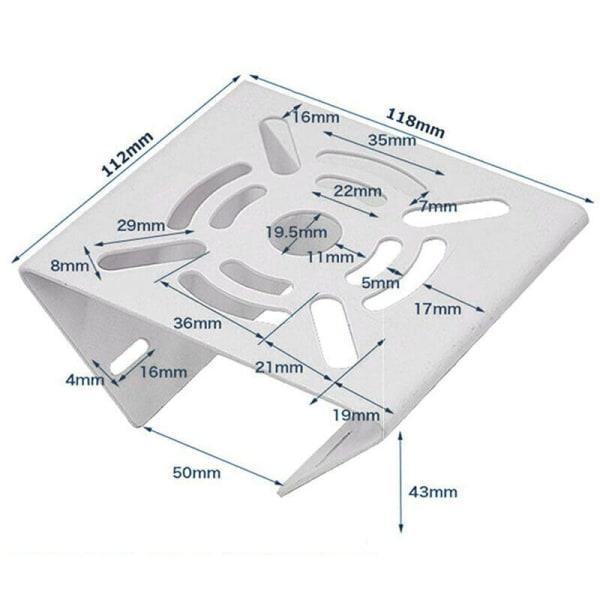 Universal vertikalt stolpfäste Kameraadapter för kamerasäkerhet 2st vit