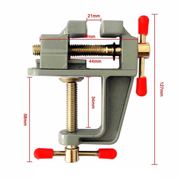 Mini bänk skruvstäd Muliti-Funcational 3.5\" Aluminium Miniatyr