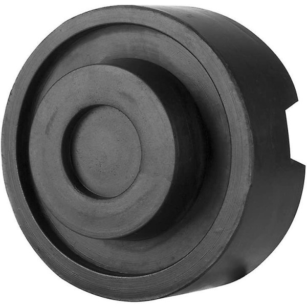 Universal slitsad gummijackdyna ramskena skydd 65mm/2,56 tum Diametersvart1st svart
