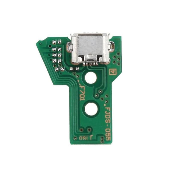För Ps4 Controller USB Laddningsport Socket Kretskort Jds-050 Jds-055 12 Pin grön