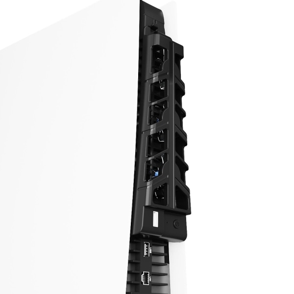 Kyltillbehör för PS5 med LED-ljuseffektivt kylsystem Kompatibel Playstation 5 Digital Disc Edition svart