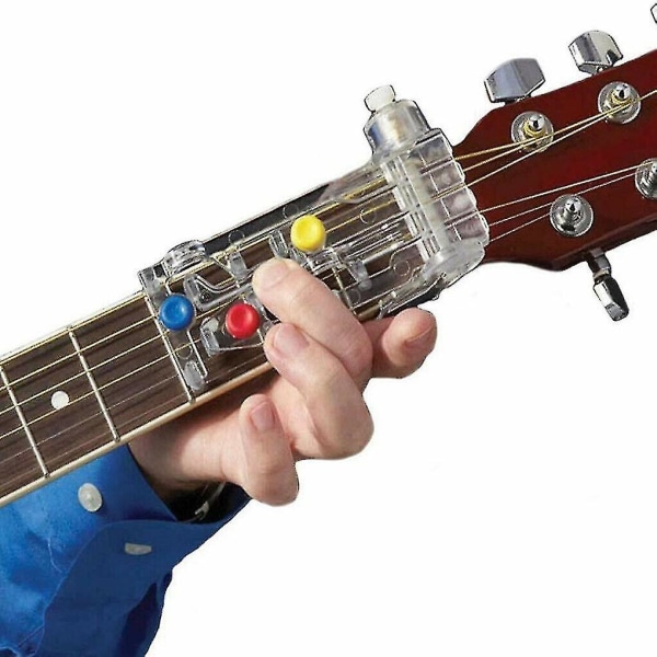Guitar Chord Aid Tool Akustisk gitarr Chord Learning Teaching Abs Plastic Tool transparent