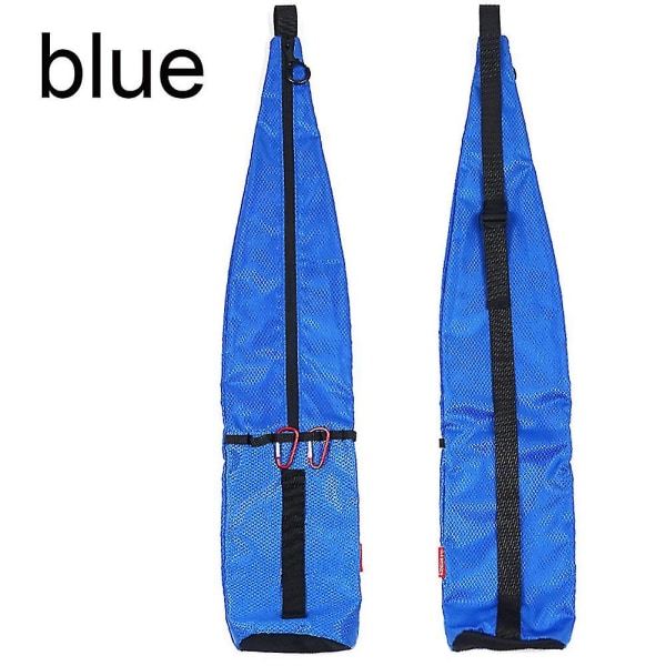 Vattentät vandringsstångsväska med hög styrka, bärbar förvaringsväska för fiskespö Blue