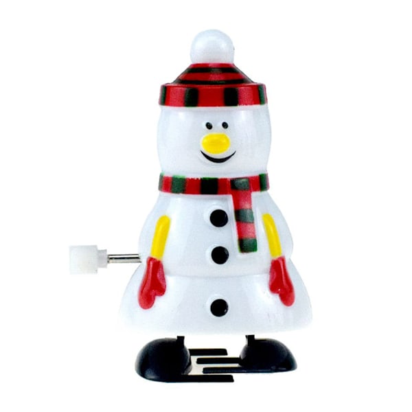 Xbi- Söt slingrande urverk bobblehead walking leksak julklappar Vandrande snögubbe