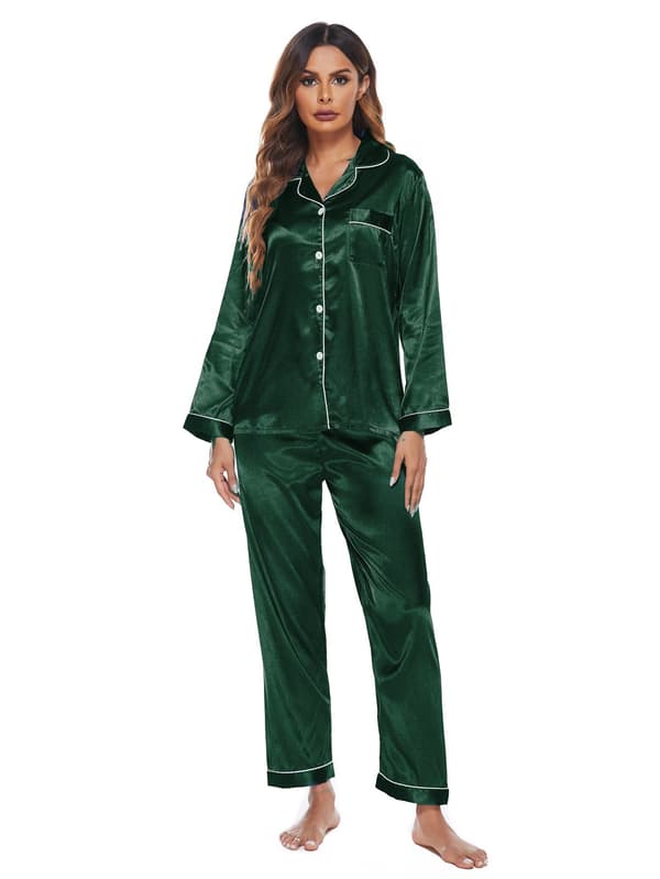 Mub- Loungewear pyjamas to-pak til kvinder green L
