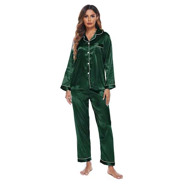 Mub- Loungewear pyjamas två-pack för kvinnor green M