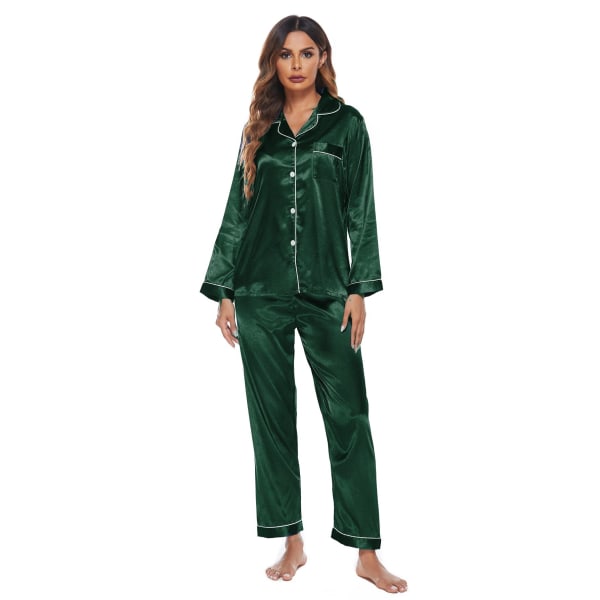 Mub- Loungewear pyjamas två-pack för kvinnor green XL