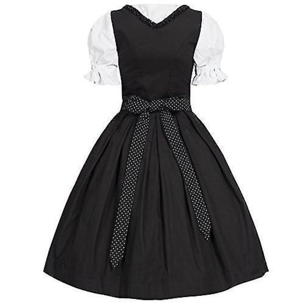 2018 Uusi Naisten Saksan Oluttyttö Wench Dirndl-asu Oktoberfestin asu Puhvihihat Taka Jousi Nyöritys Biergarten-mekko -a 4XL