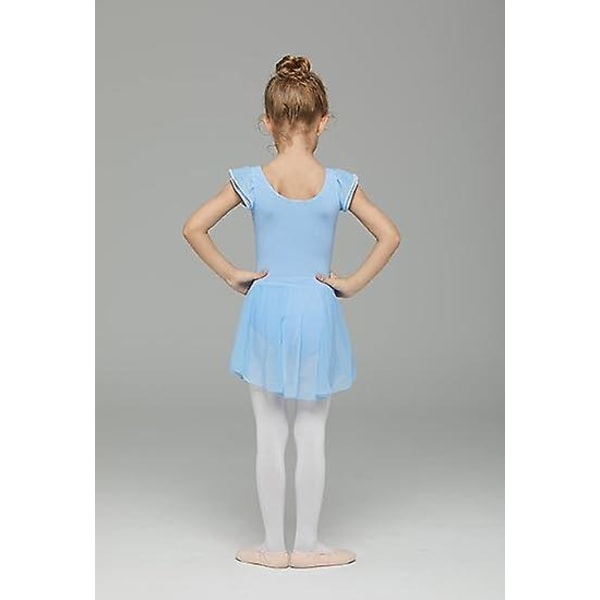 Taapero Tytöt Baletti Meilot Hameilla Leotardit Kera Hame Tanssitossut Ballerina Tutu Asusteet .4 Light blue 140CM