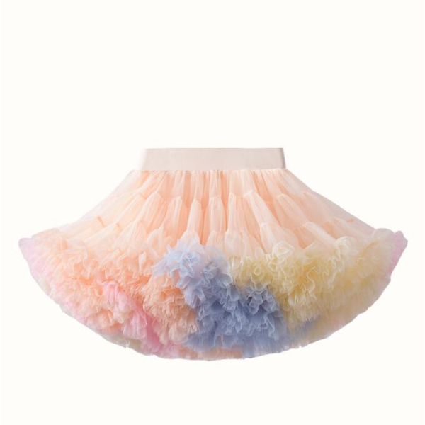 Baby Girls Tutu-kjol Prinsessans födelsedagsfestkjol - .4 pink yellow S