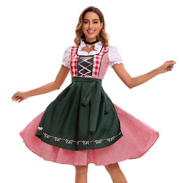 Xib- Tyskland Oktoberfest-dräkt Badelia nationell ölfestival scenföreställningsdräkt Dark green M