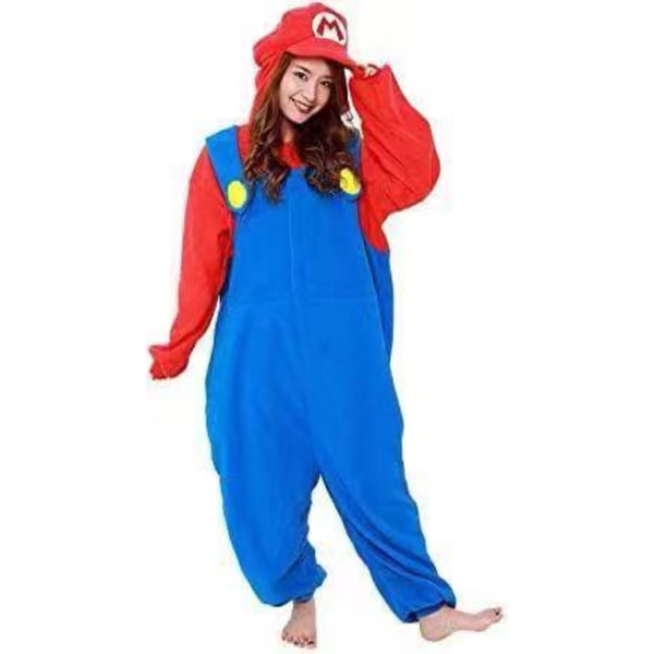 Mub- Super Sonic Halloween anime spilldrakt tegneserie heldress pyjamas foreldre-barn forestillingsklær par hjemmekjole Mario L