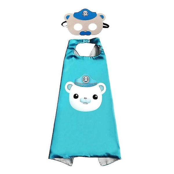 Octonauts Cosplay Mask Toys Set Barnacles Kwazii Peso Shellington Dashi Anime Cartoon Halloween Party Children Boys Girls Gift -a Barnacles