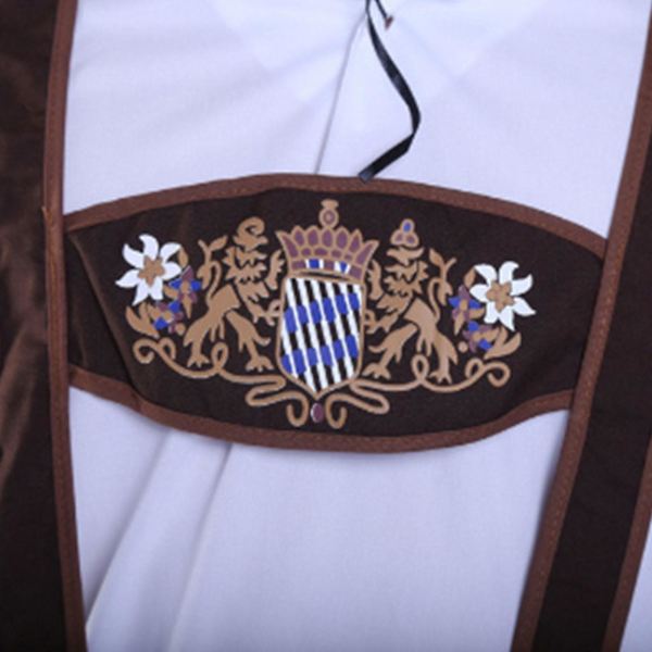 30 % off-black tyska män läder ederhosen Oktoberfest Shorts Byxor Bayerska för män och pojkar . White L