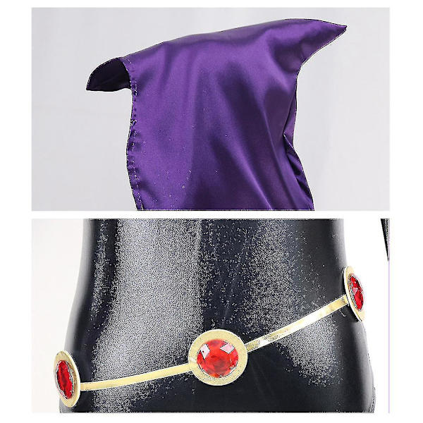 Anime cos Raven Teen Titans Dodo Cosplay Kostume, Halloween M