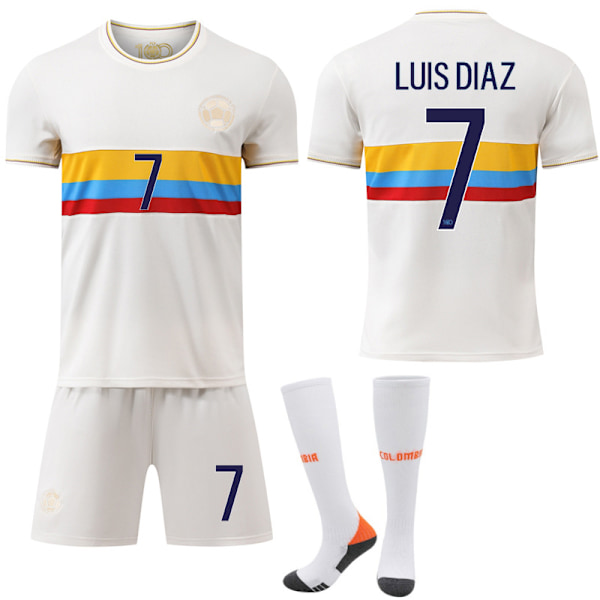 Xbi- Landslaget colombianska 50-årsjubileum edition fotbollströja set 7 LUIS DIAZ #L