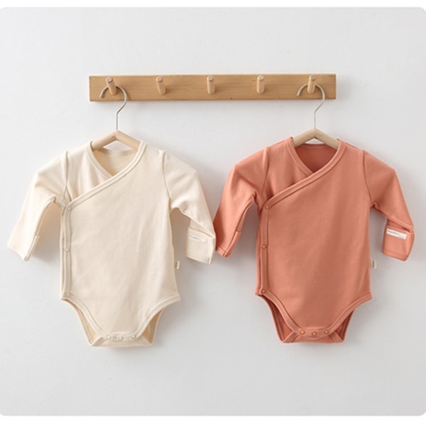 Mub- Custom Design Organic Cotton Bamboo Baby Clothes Baby Boy Romper Unisex Onesie Long Sleeve Soft Clothes Baby Bodysuit 02 90cm