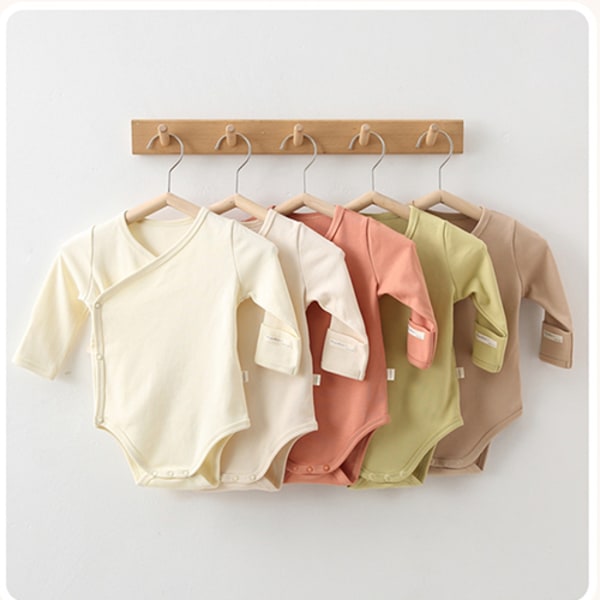 Mub- Custom Design Organic Cotton Bamboo Baby Clothes Baby Boy Romper Unisex Onesie Long Sleeve Soft Clothes Baby Bodysuit 01 66cm