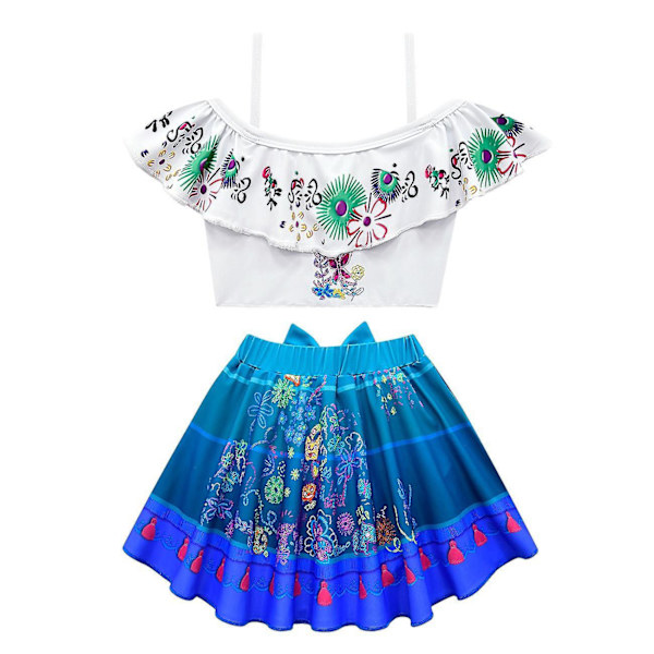 Girls Encanto Baddräkt Barn Badkläder Dräkt Girl Bikini Set A 140