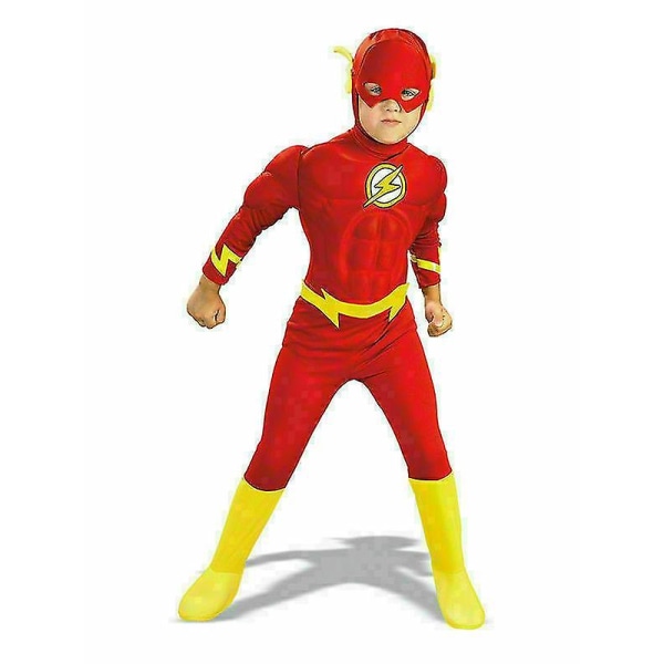 The Flash Bryst Outfit Kostume Superhelt -a 120cm