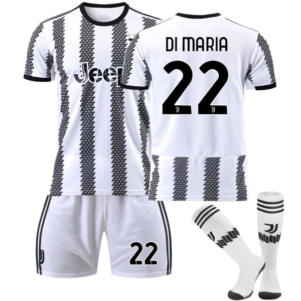 Di Maria #22 Jersey Juventus 22/23 Nya säsongens uniformer Z Kids 26(140-150CM)