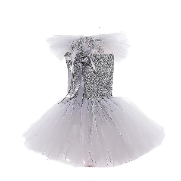 Pennywise Kids Girls Clowns Carnival Party Cosplay Kostyme Kjole + Hansker + Hårklips Sett -a 7-8 Years