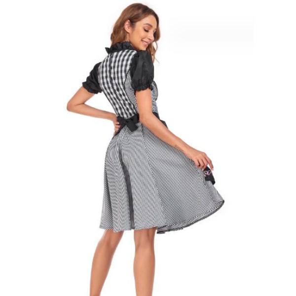 München Oktoberfest Svart Kjole for Kvinner Maid Dress M Cherry