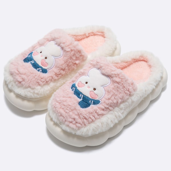 Mub- Home Slippers For Women And Men Unisex Comfortable Wholesale House Cotton Soft Sole Women Slippers Pink 38