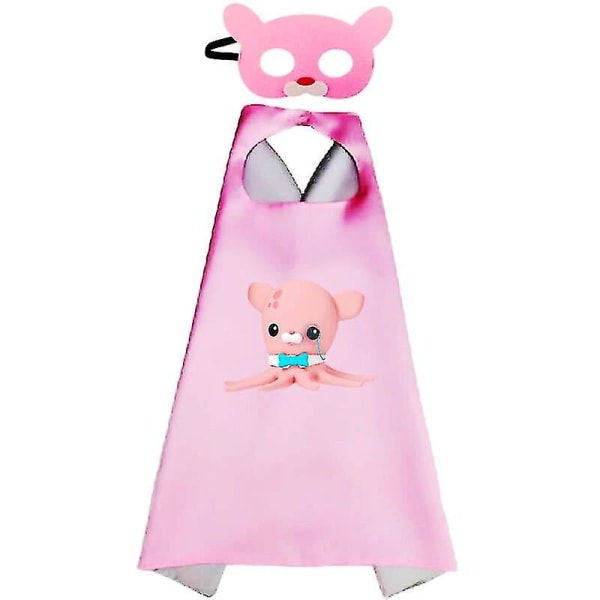 Octonauts Cosplay Maske Legetøjssæt Barnacles Kwazii Peso Shellington Dashi Anime Tegneserie Halloween Fest Børn Drenge Piger Gave -a Barnacles