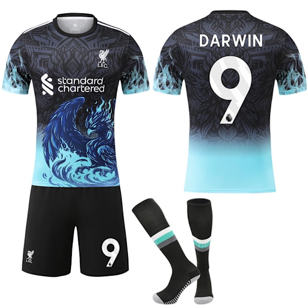 Xbi- 2026 Club Jersey Liverpool Special Commemorative Edition Fotbollströja Set 9 DARWIN #22
