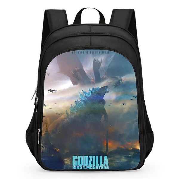 Godzilla Print Skoleveske Barn Vanntett Ryggsekk #1 6 S