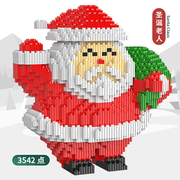Mub- Jul barn jul byggsten legetøj gaver Santa Claus