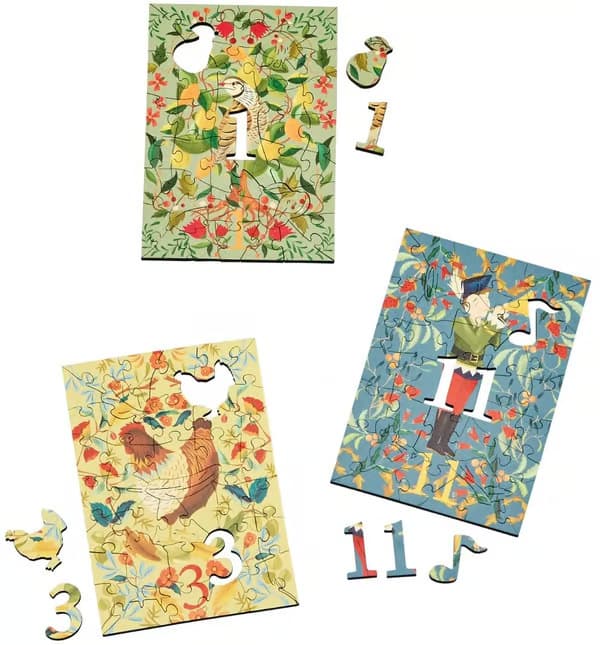 Xbi- 12 dagars adventskalender, trÃ¤pussel, julklappsfÃ¶rpackning