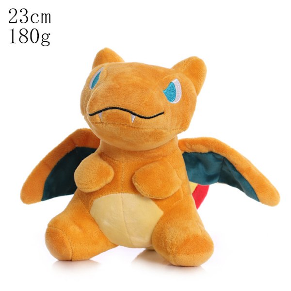 Xbi- 8 tums söt tecknad älva docka plysch leksak 8-tums Q-version Charizard