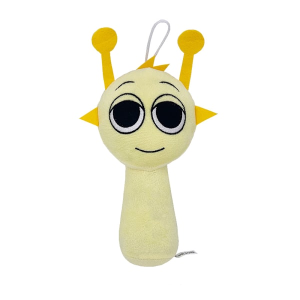 Xbi - Uusi 2025 Sprunki Pehmeä Rytmikassi Pehmolelu Nuken Light yellow antennae (20cm 60g)