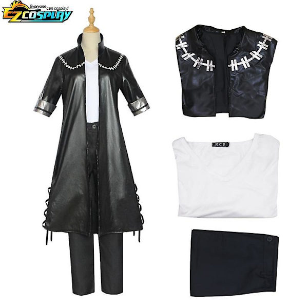 My Hero Academia Cosplay Costume Dabi Cosplay Black Coat Jacket Uniform Halloween Outfit -a Costume M