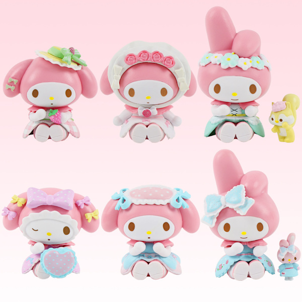 Mub- Melodifigur Sanrio Kanel Hund Culomi leksak 6 typer av simring Melody
