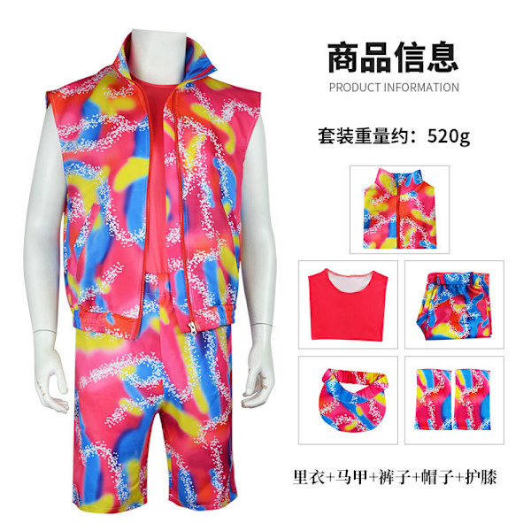 Mub- 2023 New Movie Barby cos clothes dress live action Barbies movie Leggings cosplay for kid Adult Halloween 10 Kids M=140CM