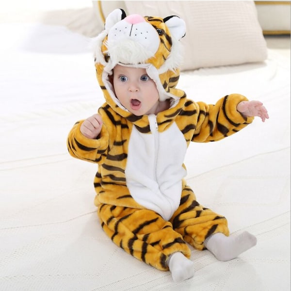 Mub- China moco  Factory Price High Quality Lovely Newborn Infant Long Sleeve Wholesale Baby Bodysuit Baby romper tiger 73cm