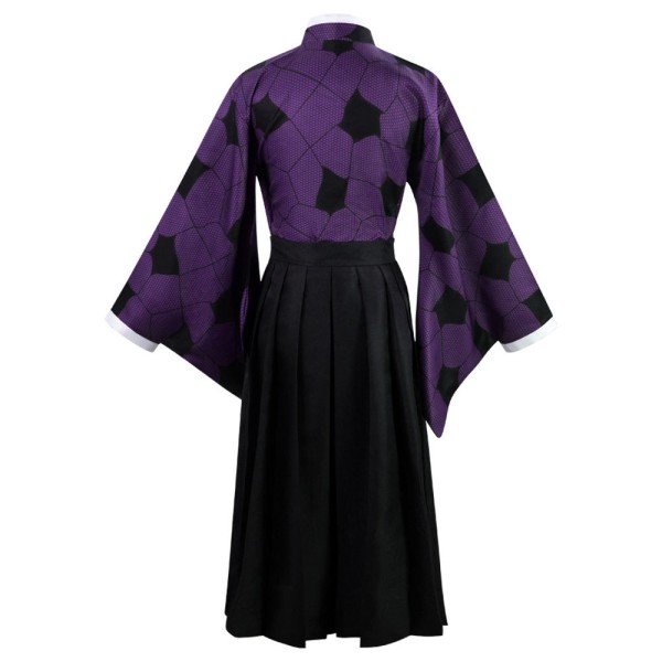 Mub- Demon Slayer Kimetsu no Yaiba Kokushibo/Tsugikuni Michikatsu Anime Kimono Cosplay Costume XL