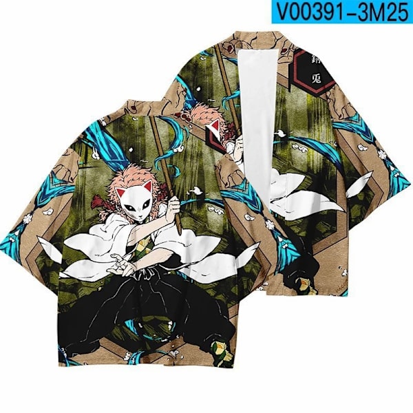 Mub- 20 tyyliä Demon Slayer: Kimetsu no Yaiba Cosplay 3D-tulostus Haori Anime Kimono Viitta Anime-sarjakuva Vaatteet 35 3 XL