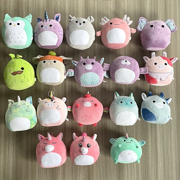 Xbi - Squishmallow Pehmolelu Eläin Tyyny Yksisarvinen Pöllö Elefantti 20cm pink unicorn wings