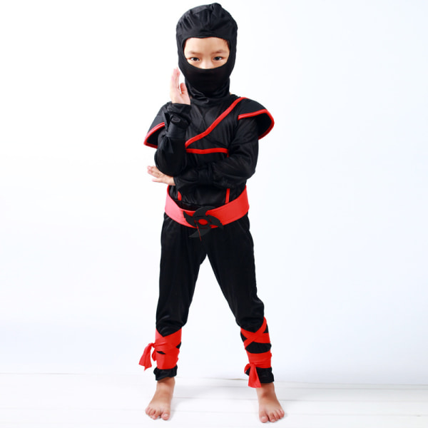 Mub- Engros Barn Svart Karneval Fest Barn Anime Cosplay Japansk Ninja Kostyme For Barn #2 L
