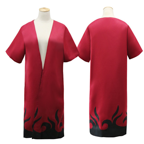 Mub- Kids Adults Na-ruto Costume, Akatsuki Dawn Role Play Cape, Hooded Robe Uchiha Itachi Red Cloud Cloak for Cosplay Halloween Party 5 Red Cape M