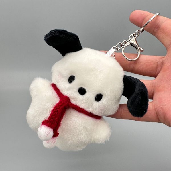 Mub- Söt Pacha hund plysch leksak docka valp huvud hängsmycke docka plysch hängsmycke nyckelring Original Red Pacha Dog + Keychain