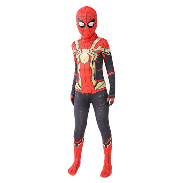 Mub- Punainen Musta Spiderman-asu Hämähäkkimies-asu Hämähäkkimies-asut Lapset Lapset Hämähäkkimies Cosplay-vaatteet halloween-asu D 130