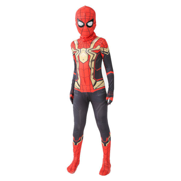 Mub- Rød Sort Spiderman Kostume Spider Man Dragt Spider-man Kostumer Børn Børn Spider-Man Cosplay Tøj halloween kostume D 130