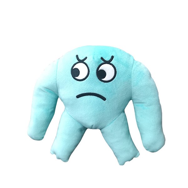 Mub- Plyylelu Garten of Banban plyysipehmeä nukke Sky blue fat tooth plaque